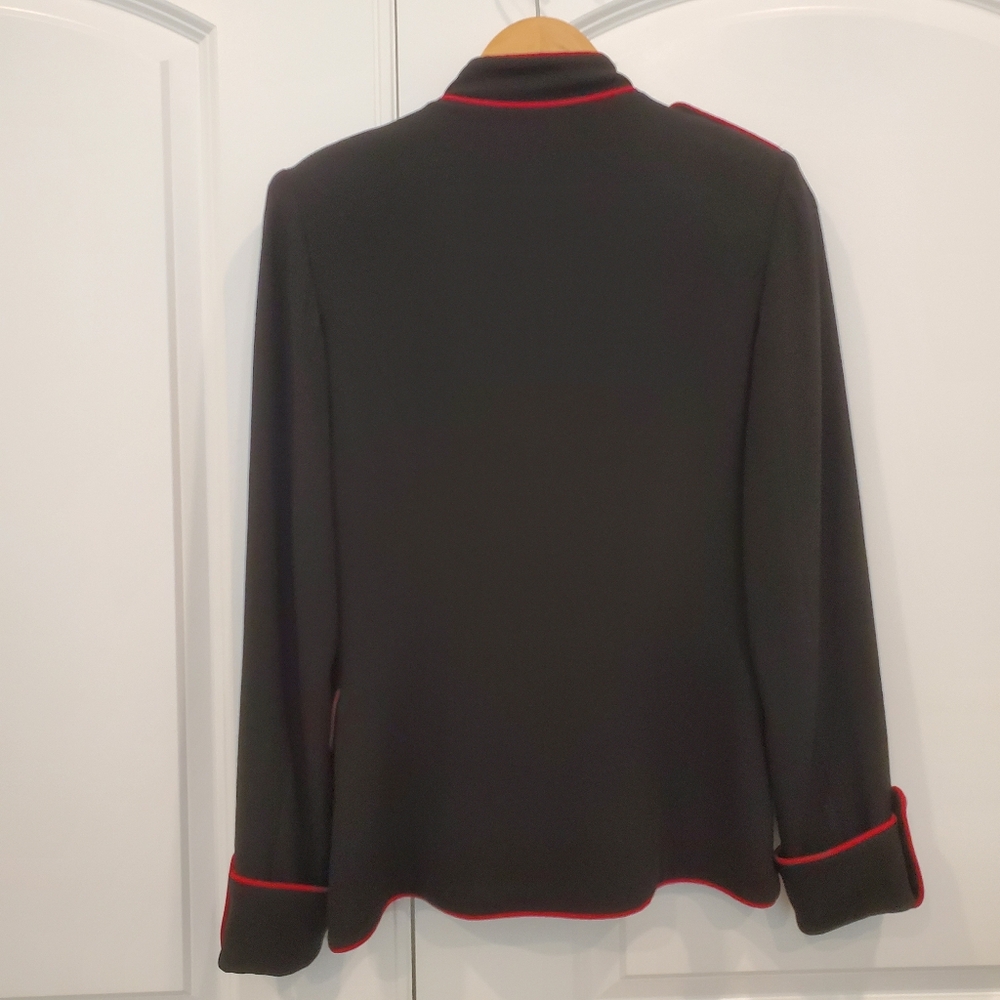DRLA Jacket Black with Red Trim Piping Size Medium - Picture 8 of 9